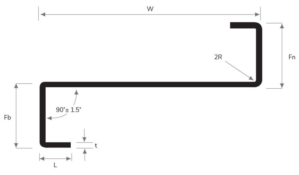 JSZ Galvanised-Purlins GI-Purlins Z-profile purlin-specification sectional-profile